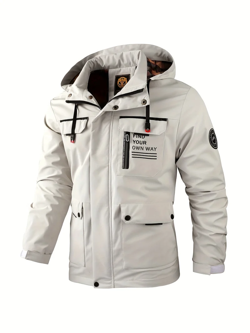 Herren Kapuzen Utility Jacke
