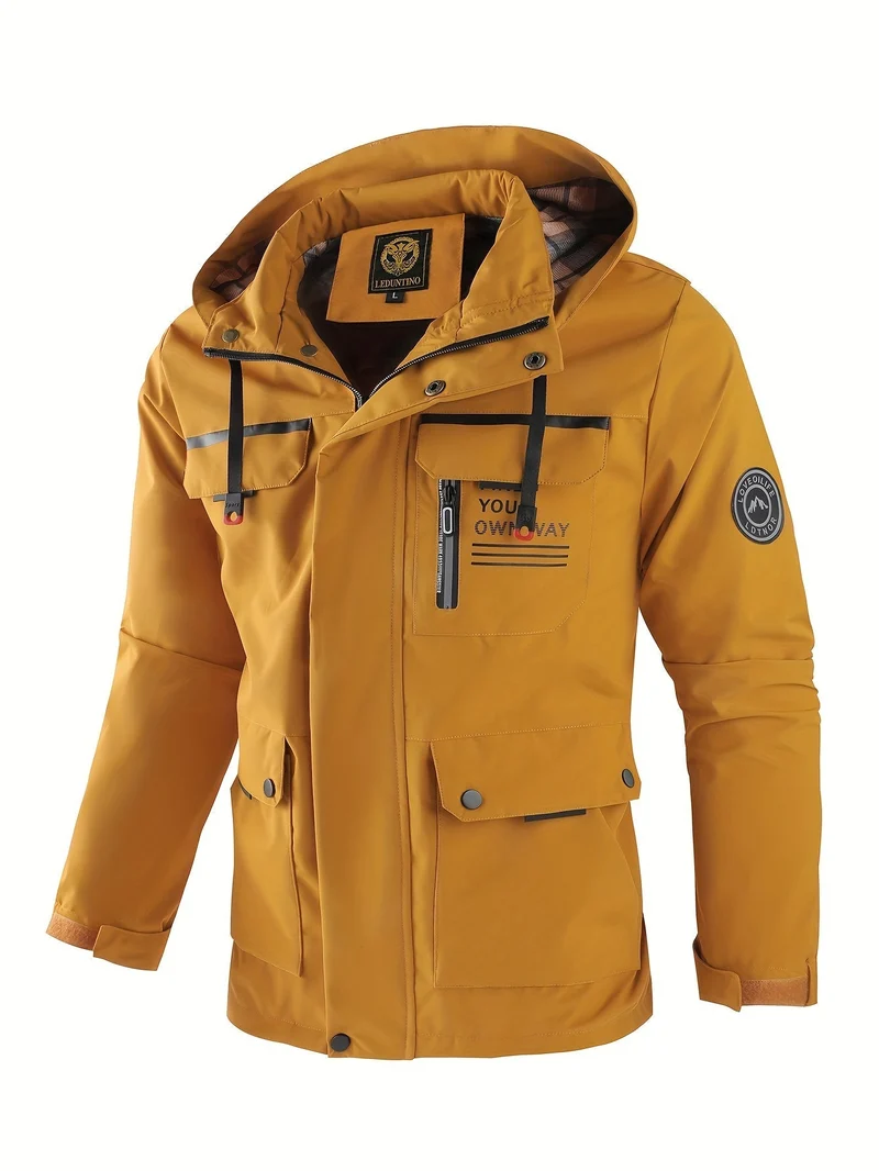 Herren Kapuzen Utility Jacke