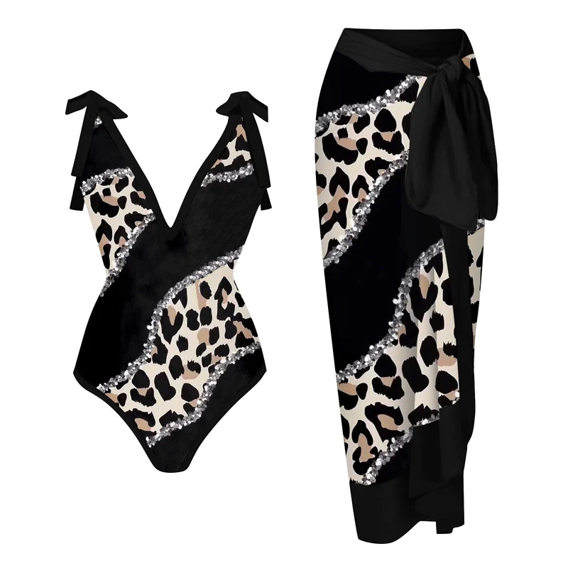 Damen Bademode-Set mit stilvollem Wickelrock Nord Taschen