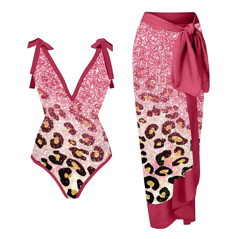 Damen Bademode-Set mit stilvollem Wickelrock Nord Taschen