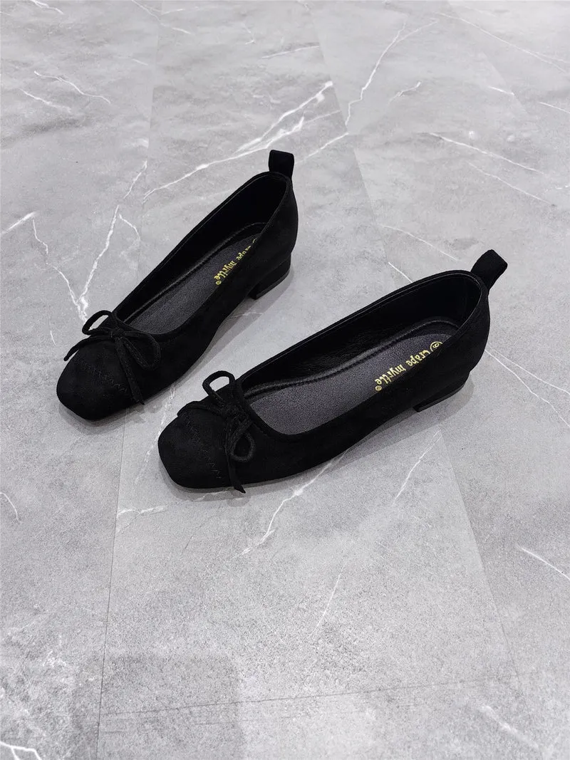 Damen Ballerinas mit dekorativem Schleifen-Detail