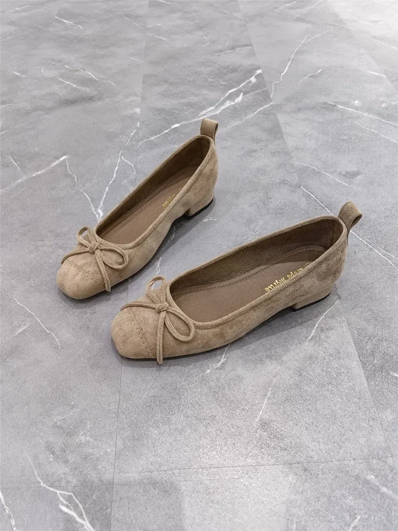 Damen Ballerinas mit dekorativem Schleifen-Detail
