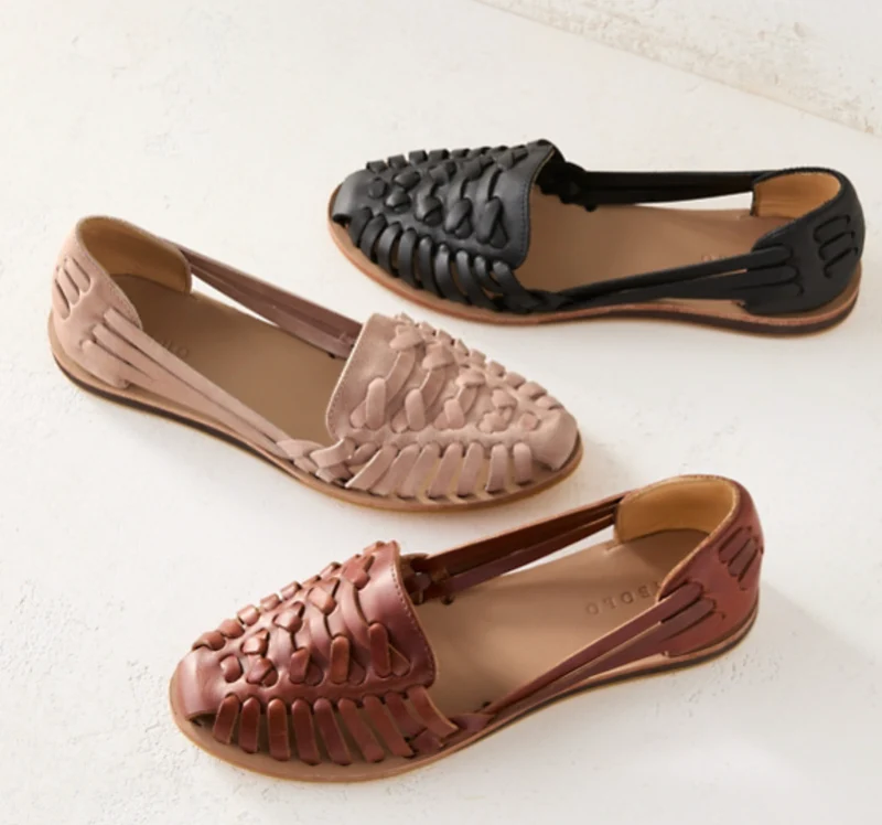 Damen Hausschuhe Elegante Ergonomische Schuhe aus nachhaltigen Stoffen Nord Taschen