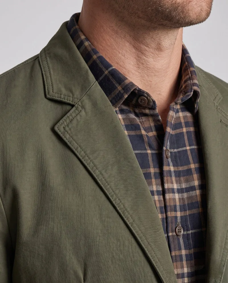 Männer Canvas Blazer im Field-Stil mit aufgesetzten Taschen und lässigem Schnitt Nord Taschen