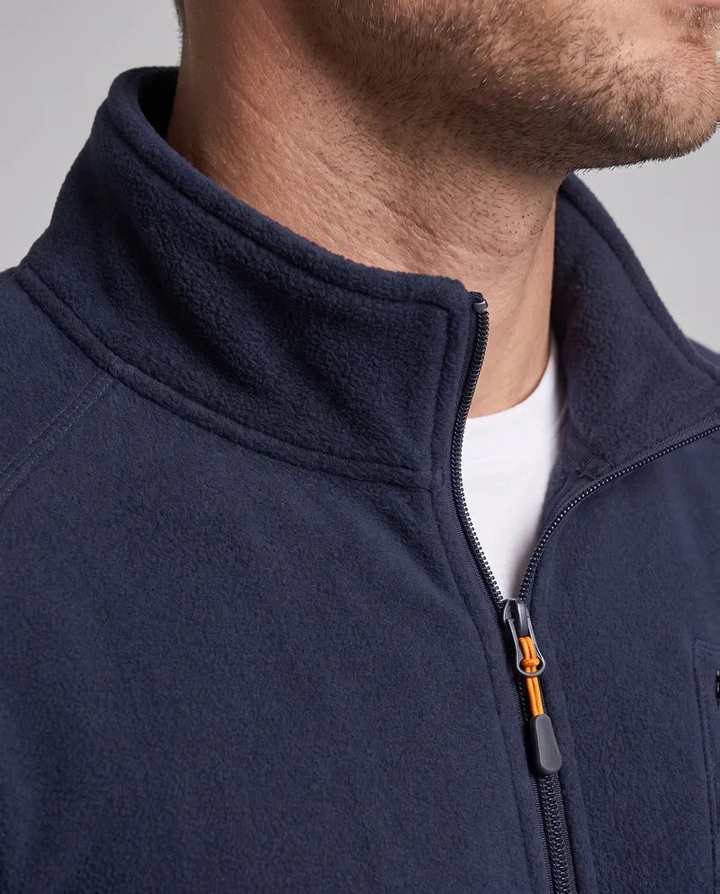 Herren-Fleecejacke mit wärmendem Innenfutter, Stehkragen und Reißverschlusstaschen Nord Taschen