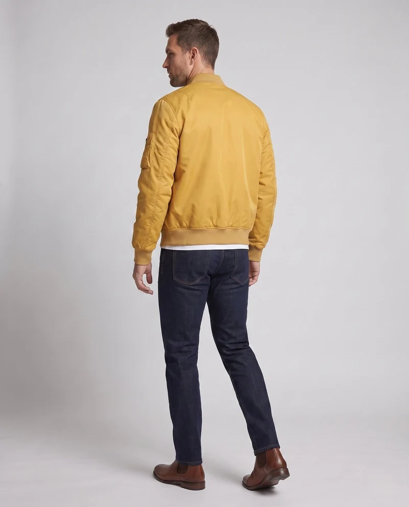 Herren Pilot Style Flug-Bomberjacke mit Armfach und Rippbündchen Nord Taschen