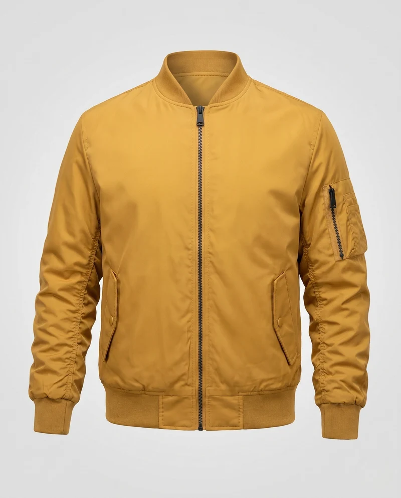 Herren Pilot Style Flug-Bomberjacke mit Armfach und Rippbündchen Nord Taschen