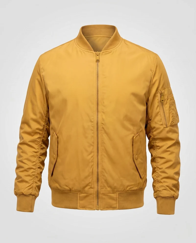 Herren Pilot Style Flug-Bomberjacke mit Armfach und Rippbündchen Nord Taschen