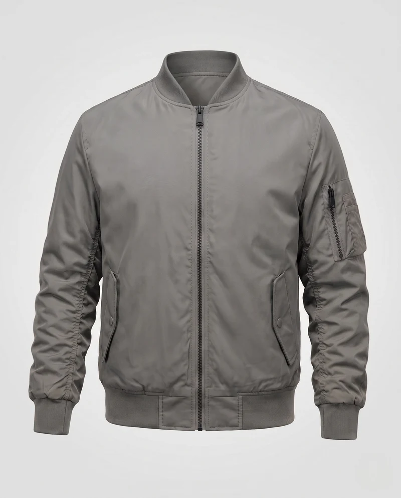 Herren Pilot Style Flug-Bomberjacke mit Armfach und Rippbündchen Nord Taschen