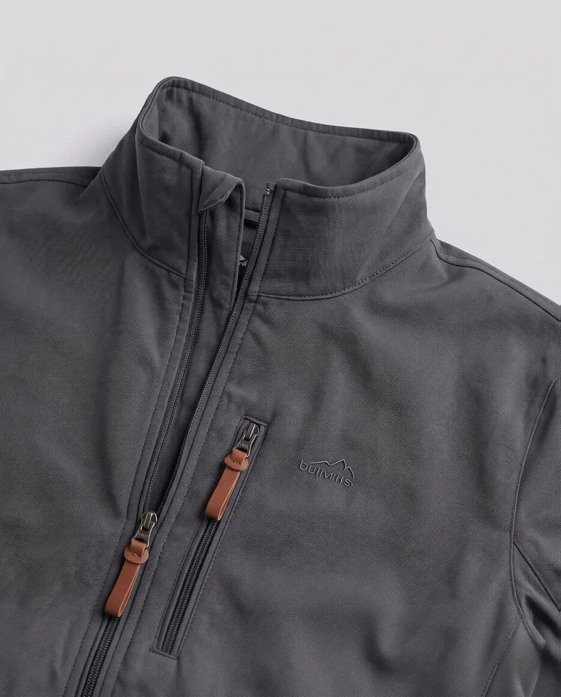 Herren Freizeit Softshell Jacke mit verstellbarer Kapuze, Brustreißverschluss und Klettverschluss-Manschetten Nord Taschen