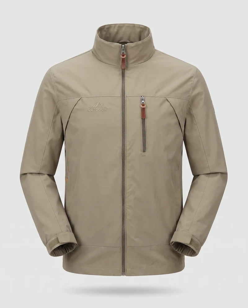 Herren Freizeit Softshell Jacke mit verstellbarer Kapuze, Brustreißverschluss und Klettverschluss-Manschetten Nord Taschen