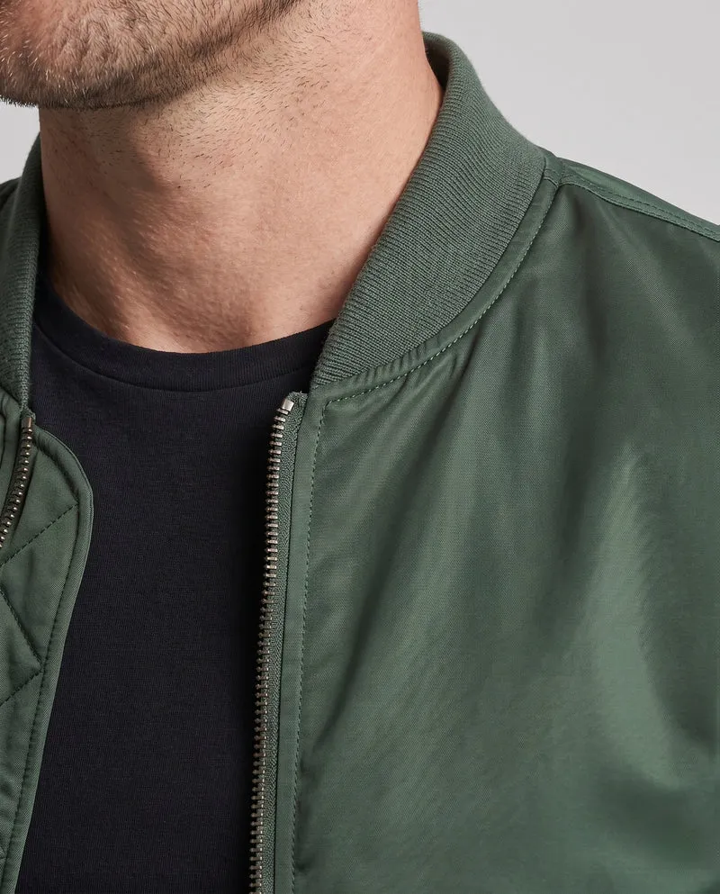 Herren gepolsterte Bomberjacke im Pilotenstil mit Armpocket und thermischer Polsterung Nord Taschen