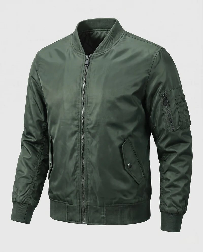 Herren gepolsterte Bomberjacke im Pilotenstil mit Armpocket und thermischer Polsterung Nord Taschen