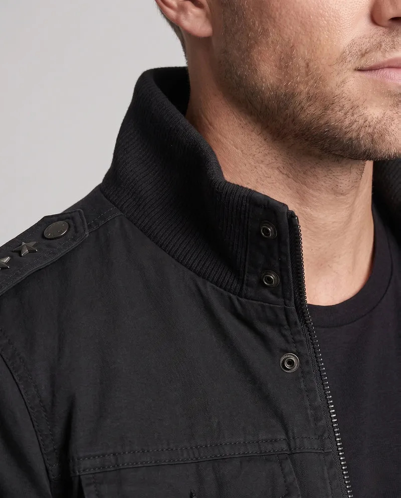 Herren isolierte Feld-Bomberjacke mit Teddy-Fleece-Futter und Patten-Taschen Nord Taschen