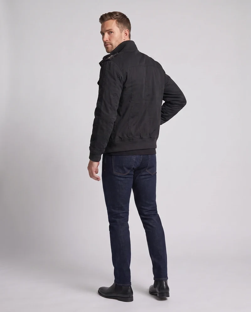 Herren isolierte Feld-Bomberjacke mit Teddy-Fleece-Futter und Patten-Taschen Nord Taschen