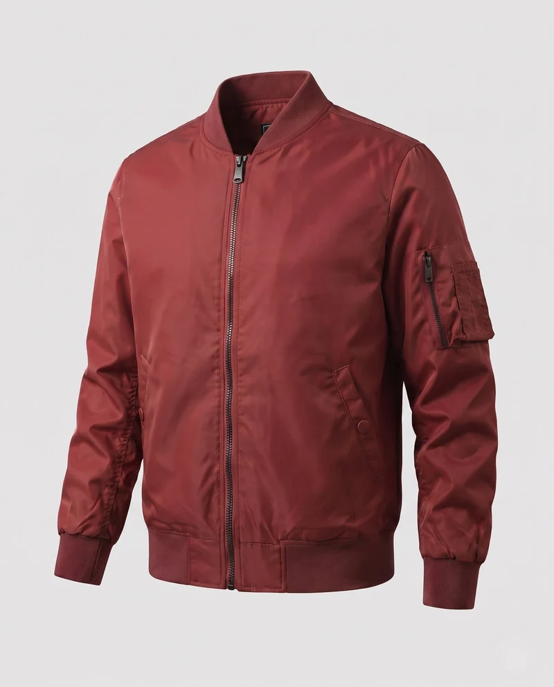 Herren gepolsterte Bomberjacke im Aviator-Stil mit Sleeve Utility Pocket und gepolstertem Thermofutter Nord Taschen