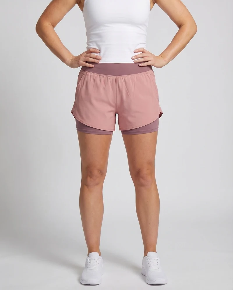 Damen Laufskort Elastische Innenhose Komfortbund Schwingend