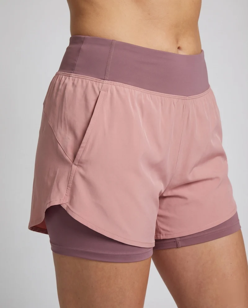 Damen Laufskort Elastische Innenhose Komfortbund Schwingend