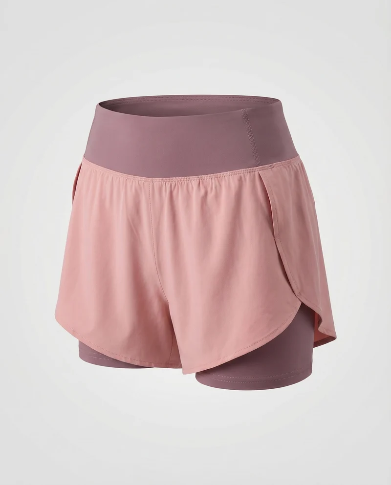 Damen Laufskort Elastische Innenhose Komfortbund Schwingend