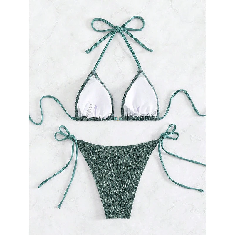 Damen Triangel-Bikini mit verspieltem Knotendesign Nord Taschen