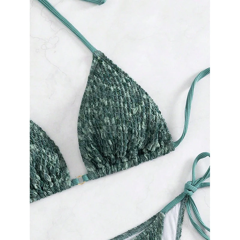 Damen Triangel-Bikini mit verspieltem Knotendesign Nord Taschen