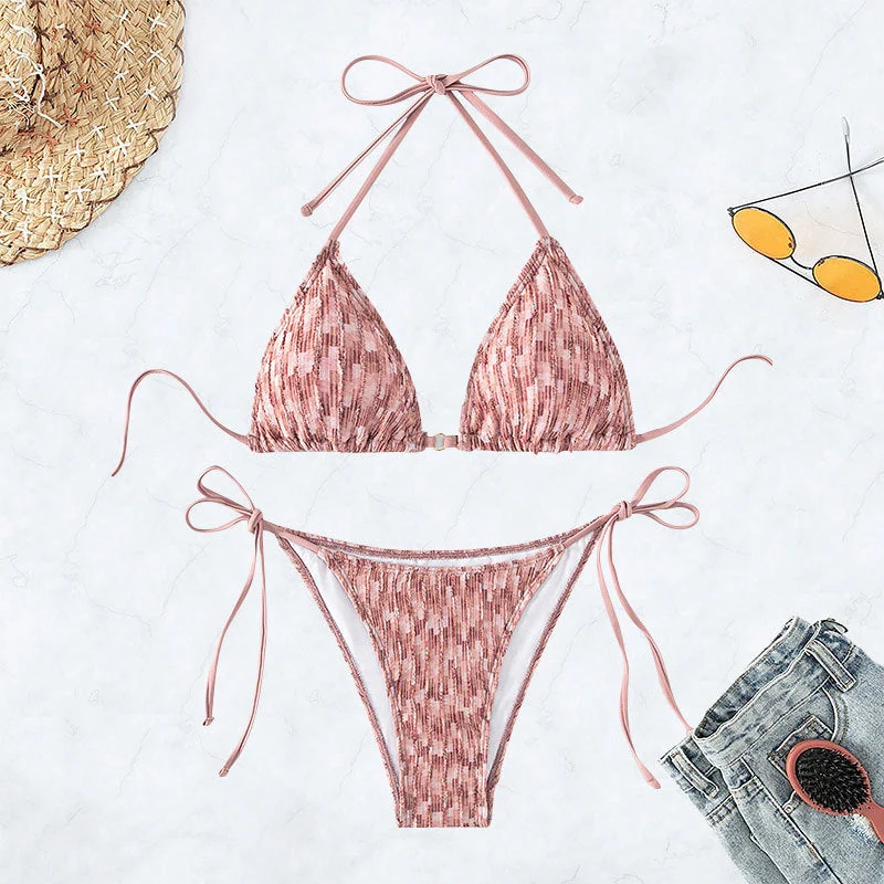 Damen Triangel-Bikini mit verspieltem Knotendesign Nord Taschen