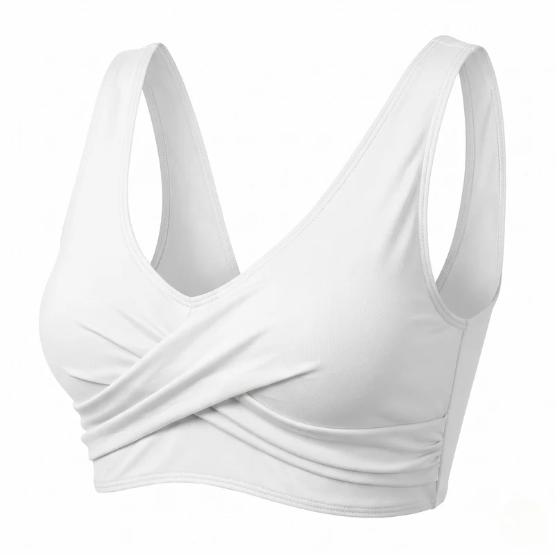 Damen Sportliches Wickel-Bikinioberteil