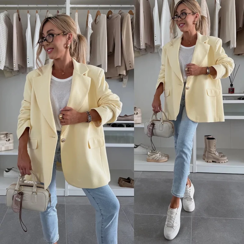 Damen lässiger Oversized Blazer