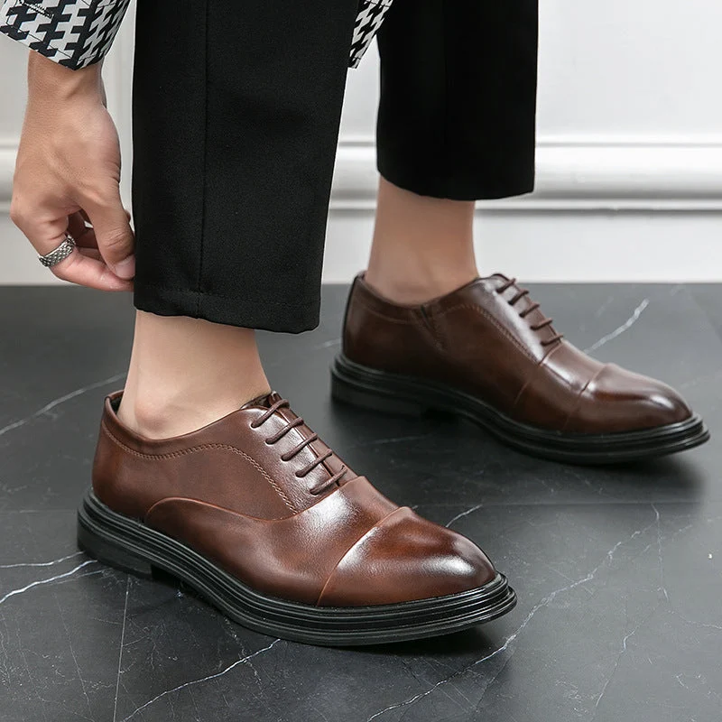 Damen Elegante und hochwertige Schnürschuhe aus Leder