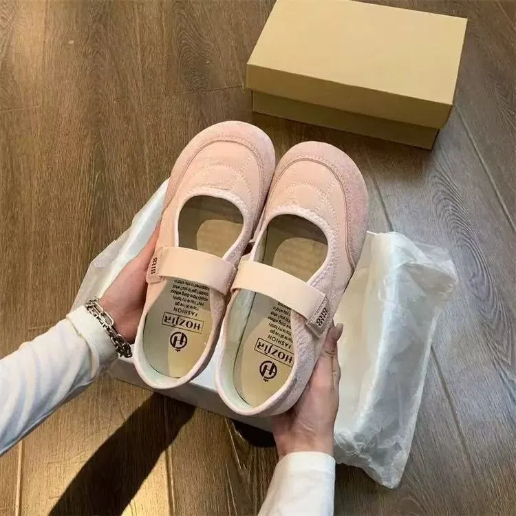Damen Komfortable Ballerina-Schuhe mit herausnehmbarer Sohle