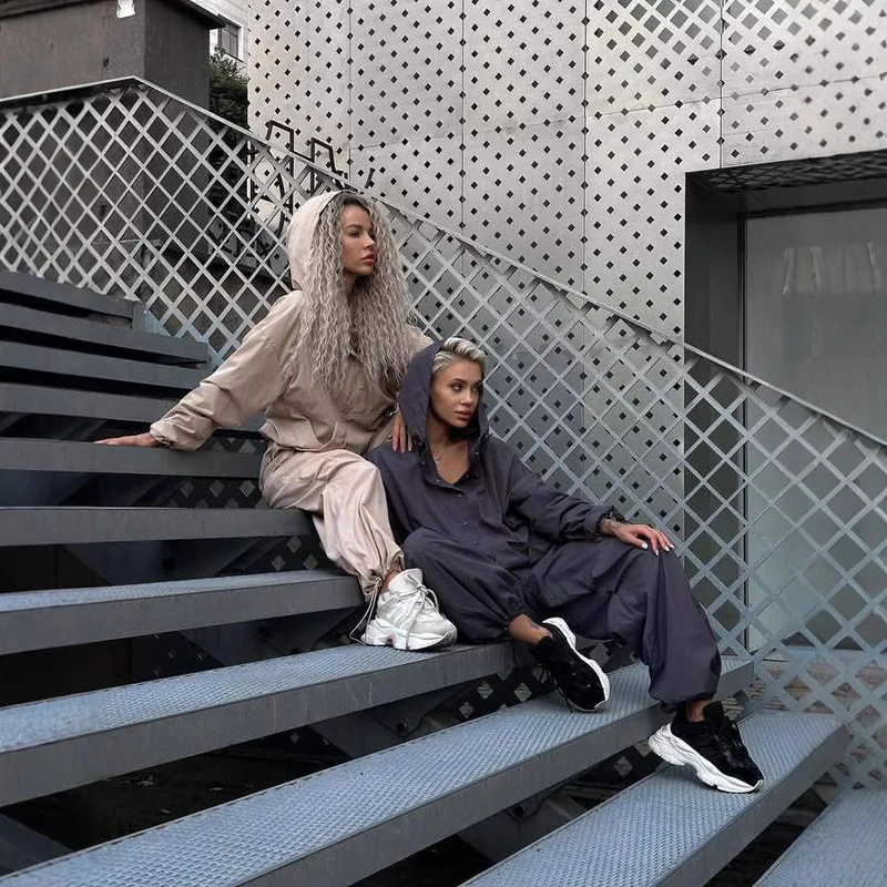 Damen Kurze Regenjacke Nord Taschen