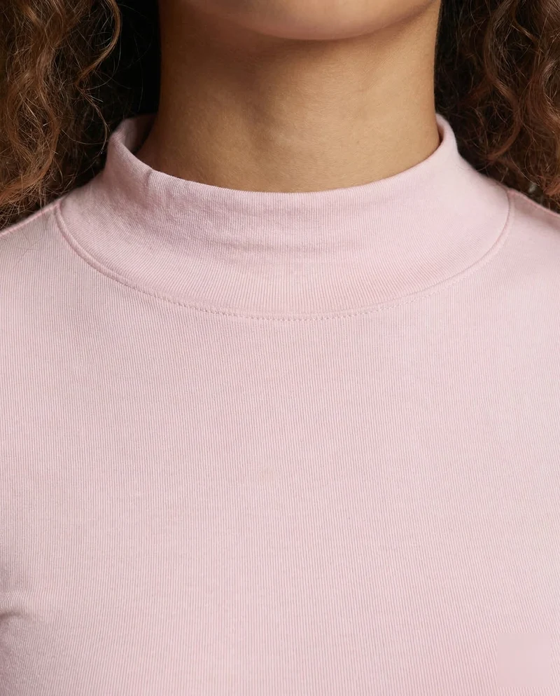 Damen Bauchfreies Langarmshirt Stretchjersey