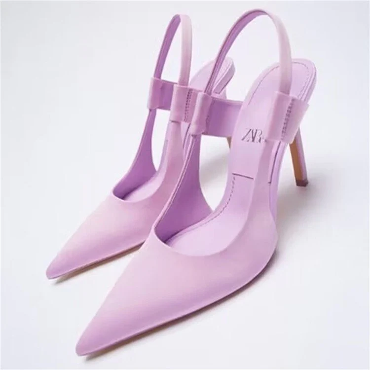 Damen Slingback-Pumps mit elegantem Spitzen-Design und modischem Riemensystem