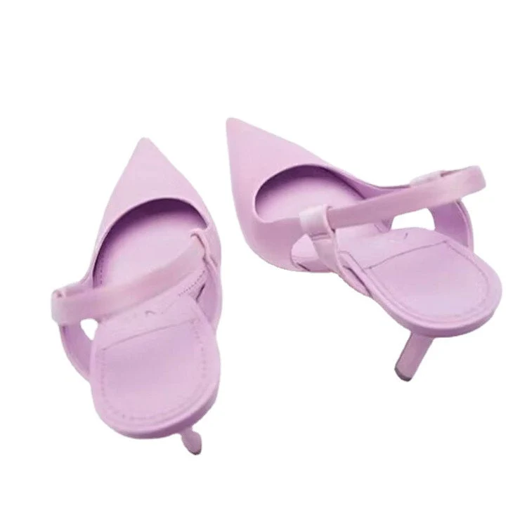 Damen Slingback-Pumps mit elegantem Spitzen-Design und modischem Riemensystem