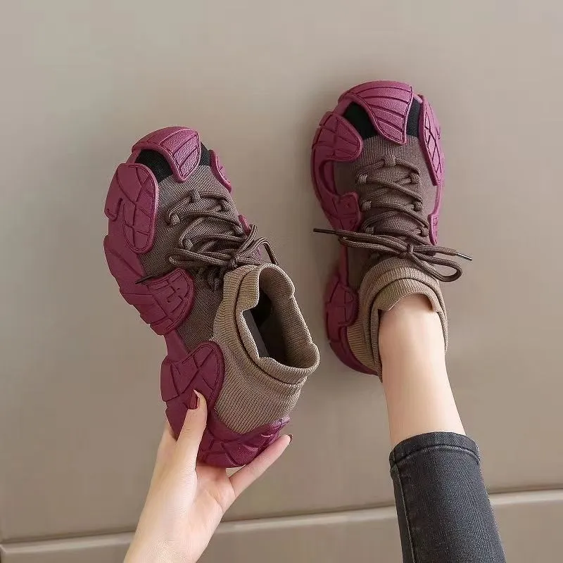 Damen bequeme Chunky Sneakers im modernen Design Nord Taschen