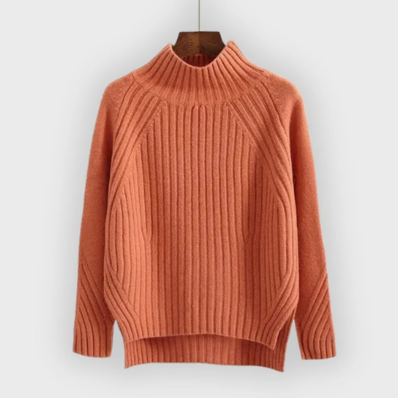 Strickpullover mit Halbem Rollkragen