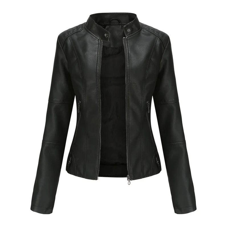 Stylische Lederjacke für die Herbstsaison