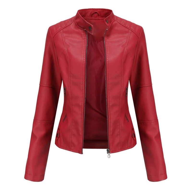 Stylische Lederjacke für die Herbstsaison