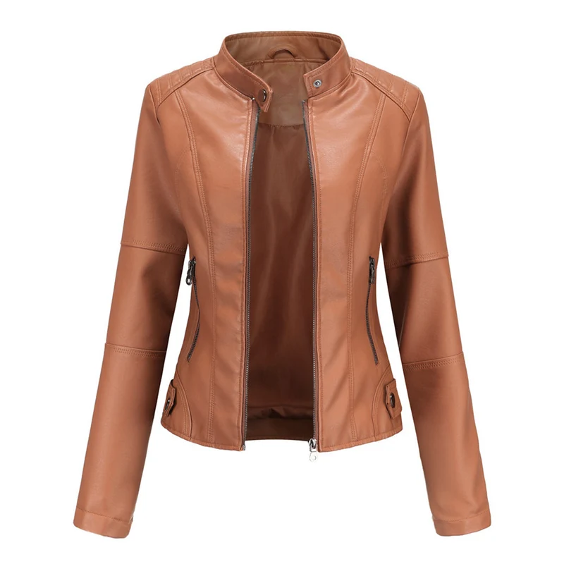 Stylische Lederjacke für die Herbstsaison