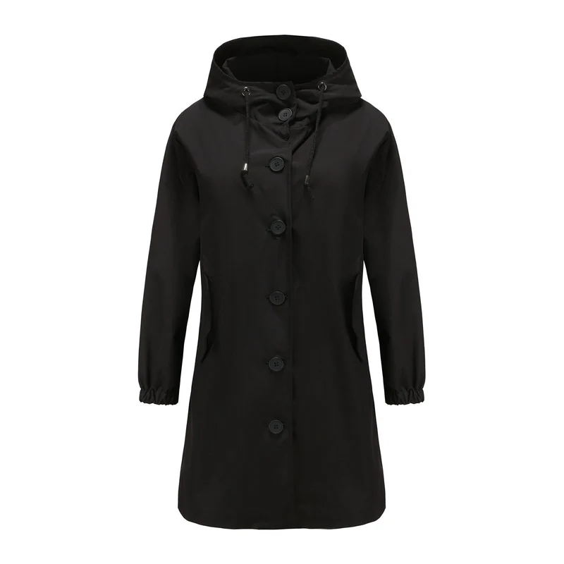 Damen Wasserdichte Regenjacke Mit Kapuze