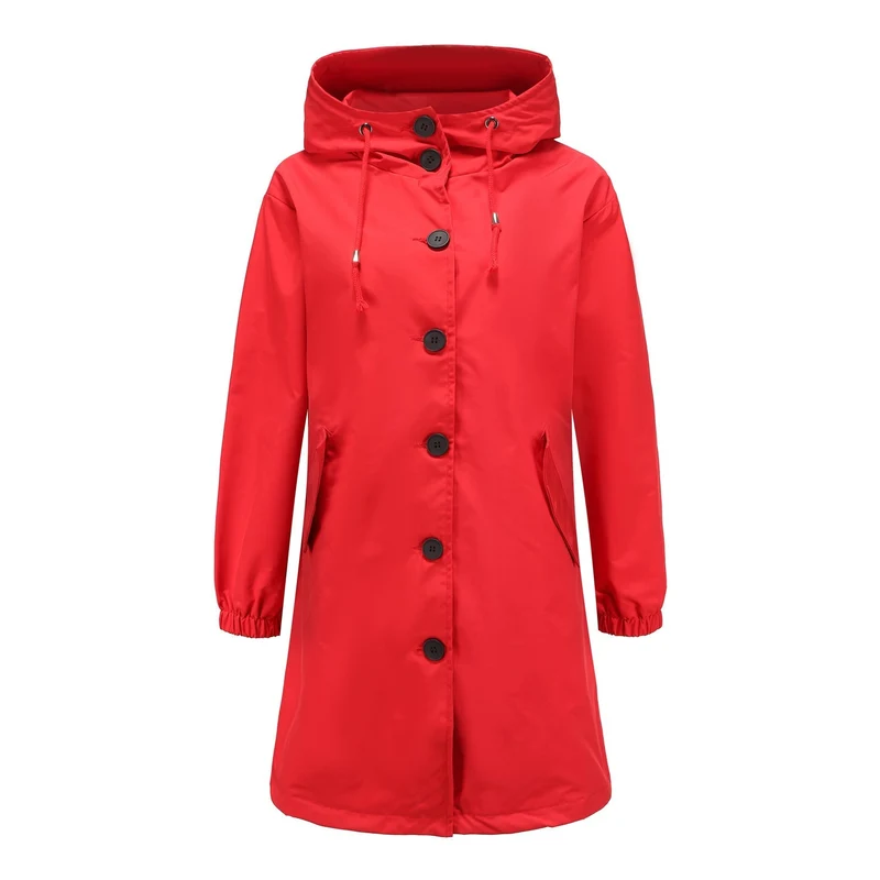 Damen Wasserdichte Regenjacke Mit Kapuze