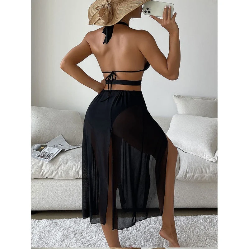 Damen Sexy Strandkleid mit Cut-Outs Nord Taschen