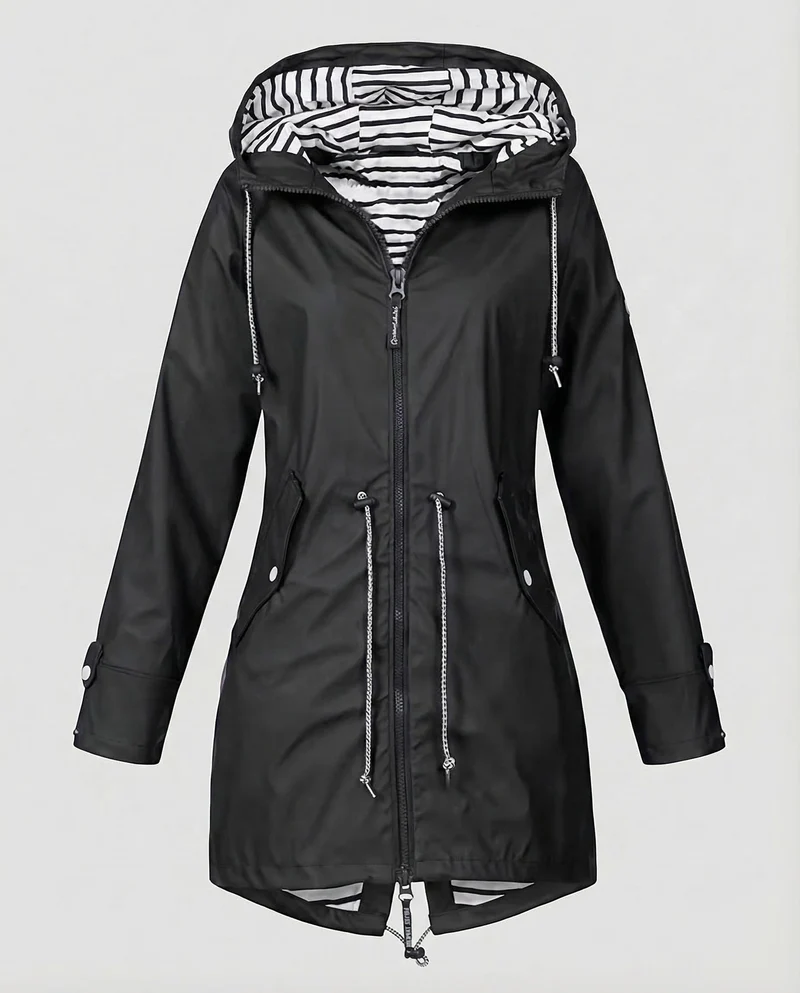 Damen Stylischer Mantel mit Kapuze & Atmungsaktiv