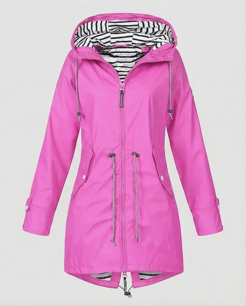 Damen Stylischer Mantel mit Kapuze & Atmungsaktiv