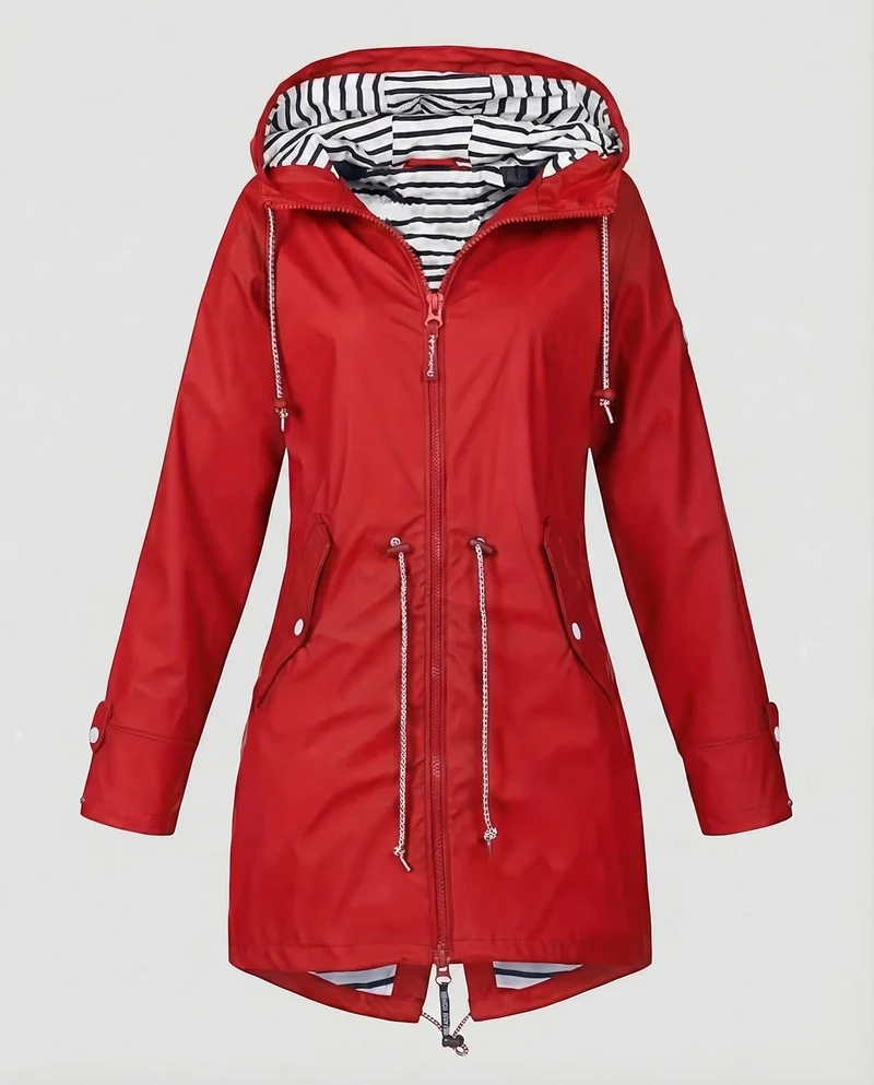 Damen Stylischer Mantel mit Kapuze & Atmungsaktiv