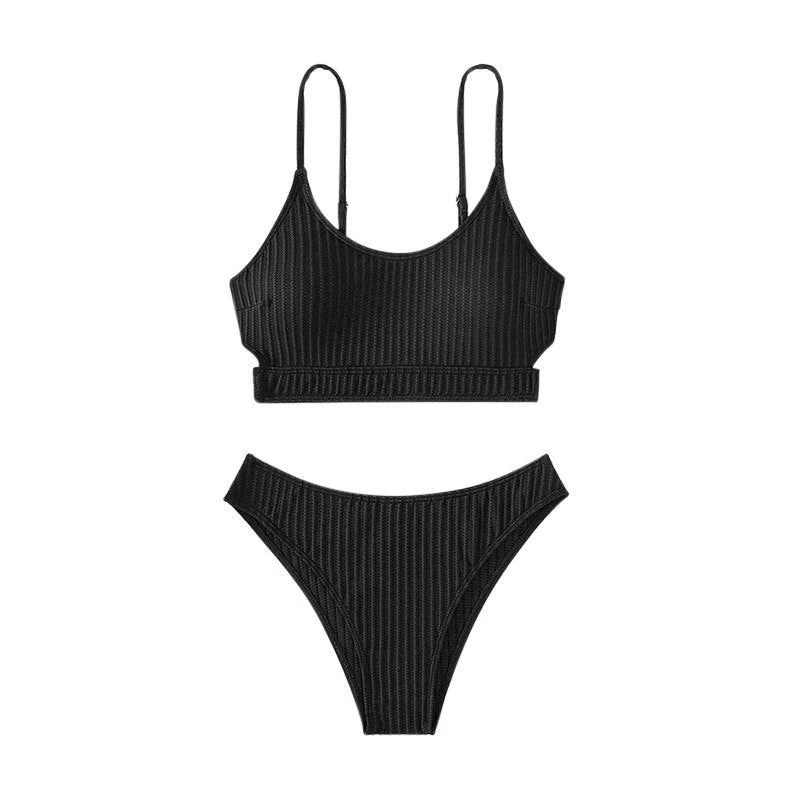 Damen Bikinitop mit sportlichem Schnitt und verstellbaren Trägern