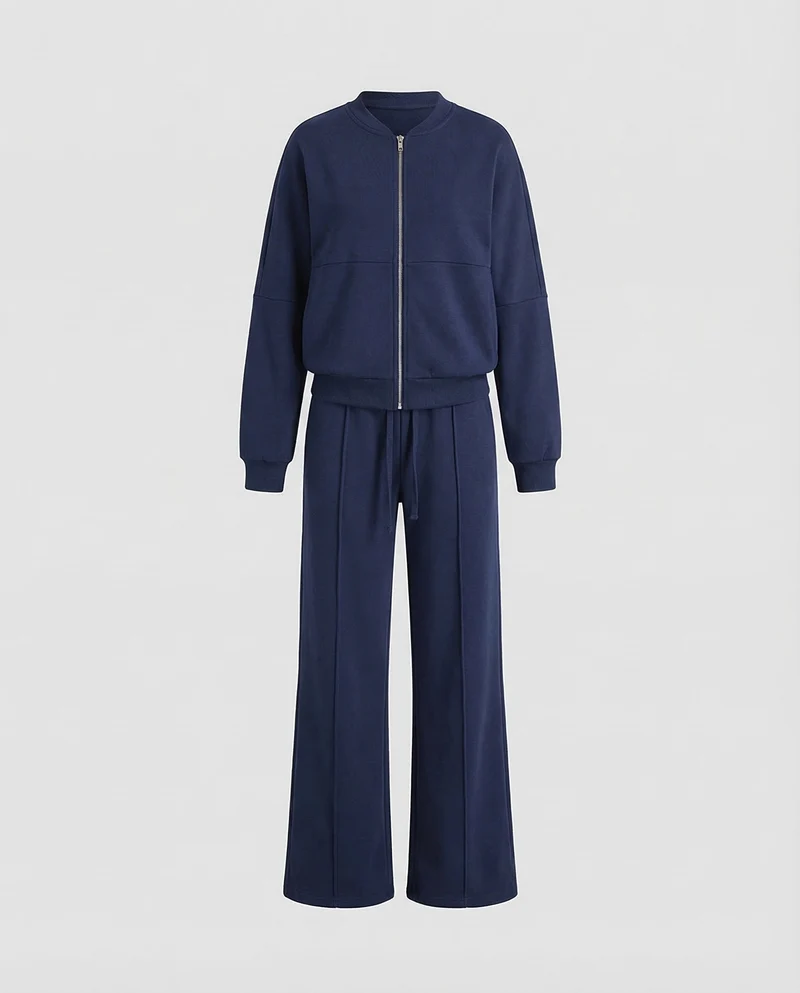 Damen Komfort-Sweat-Zweiteiler Marlenehose