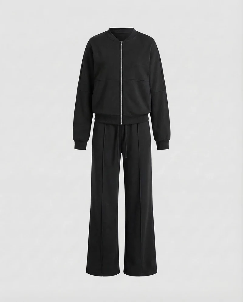 Damen Komfort-Sweat-Zweiteiler Marlenehose