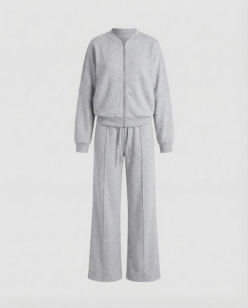 Damen Komfort-Sweat-Zweiteiler Marlenehose