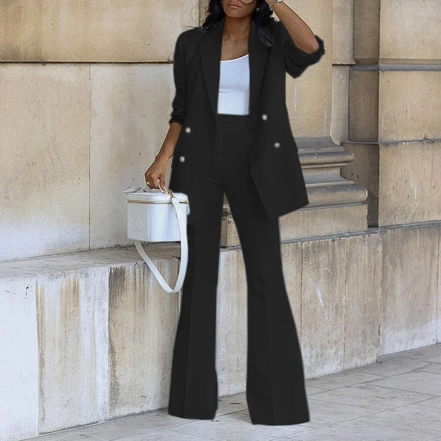 Stilvoller Blazer Satz für Damen mit Hose